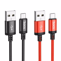 Kabelis USB A uz Micro USB Hoco 2,4A 1 m X89 melns