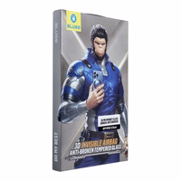 5D Mr. Monkey Glass - Apple iPhone 15 melns (Airbaga aizsardzība pret lūšanu)