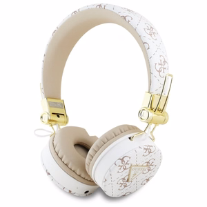 Guess Bluetooth ENC GUBH70E4PTMH uz ausīm austiņas baltas 4G trīsstūra apaļās formas