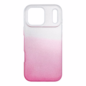 Case for iPhone 17 Pro Max / 18 Pro Max (low camera edge) Shining transparent pink