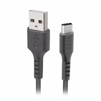 SBS TECABLETC220K USB-A - USB-C kabelis 2 m - melns