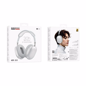 Borofone наушники BO36 Tone Bluetooth серебристые