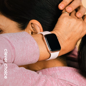 Crong Liquid siksniņa Apple Watch 38 / 40 / 41 / 42 mm, smilšu rozā