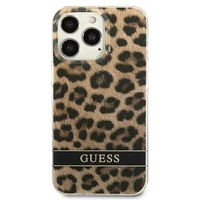 Guess GUHCP13LHSLEOW iPhone 13 Pro / 13 6.1" brūns/brūns cietais apvalks Leopards