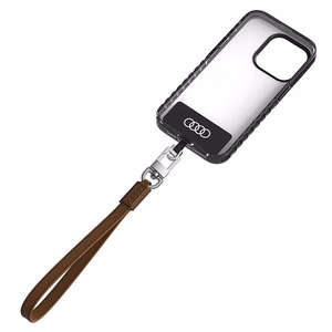Audi universāla tālruņa siksniņa 28cm 10mm ādas brūna AU-HSLSL-GT/D1-BN