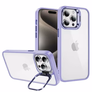 Чехол Tel Protect Kickstand + стекло камеры (линза) для iPhone 11 Pro светло-фиолетовый