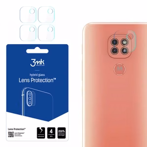 Hibrīda stikls 3MK Hibrīda stikls kameras MOTOROLA MOTO G9 PLAY priekš kamerai 4 gab.