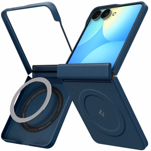 Spigen AirSkin Aramid MagFit MagSafe maciņš modelim Samsung Galaxy Z Flip 8 – tumši zils