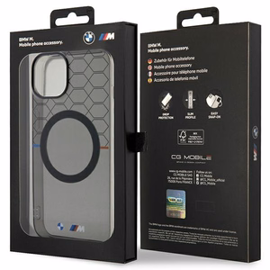 BMW Raksts MagSafe apvalks iPhone 14 Plus - pelēks