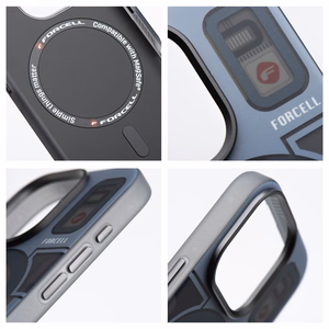 FORCELL F-PROTECT Levels ar dubultā slāņa 4D tehnoloģiju, militāri pārbaudīts, saderīgs ar MagSafe IPHONE 16 PLUS kibers pelēks