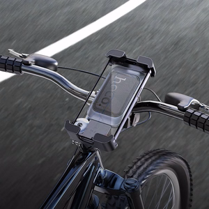 HOCO velosipēda / motocikla skavas turētājs stūrei H82 melns metālisks pelēks