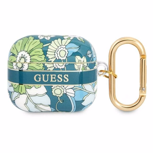 Guess GUA3HHFLN чехол для AirPods 3 зелёный/зелёный Flower Strap Collection