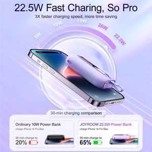 Внешний аккумулятор Joyroom "JR-L012" чёрный 10000mAh (22.5W)