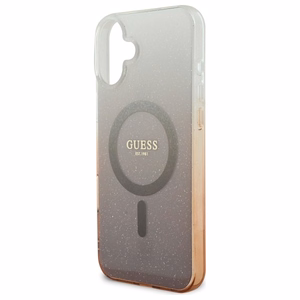 Guess IML Mirdzošs gradients Magnētiskais viedtālruņa apvalks iPhone 16 Plus - brūns