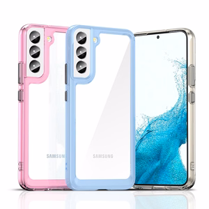 Outer Space apvalks viedtālrunim Samsung Galaxy S23+ ar elastīgu rāmi melns