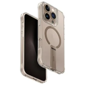 Uniq apvalks Eleva ar Vertica Statīvu iPhone 16 Pro Max 6.9" zelta/taupe zelta