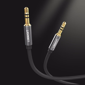 Ugreen AV119 10733 audio kabelis mini jack 3.5mm / mini jack 3.5mm 1m melns