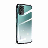 Clear Color Case Gel TPU elektroplātes rāmja vāks Xiaomi Redmi Note 10 5G / Poco M3 Pro melns