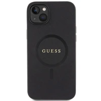 Guess GUHMP15MPSAHMCK iPhone 15 Plus 6.7" melns/melns cietais apvalks Saffiano MagSafe