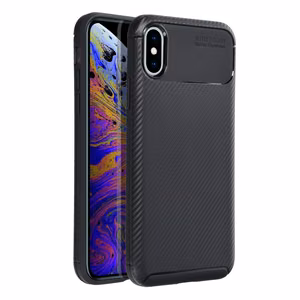 Чехол iPhone X / XS Carbon Premium черный
