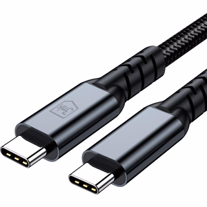 3mk Hyper Cable N-SERIES USB-C / USB-C Thunderbolt 4 2m 48V / 5A 40Gb/s 240W 8K60Hz - melns