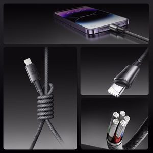 Joyroom 30W USB-C Lightning kabelis, 1,2 m, pelēks