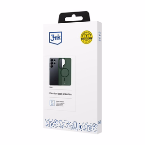 3mk Smoke MagCase priekš Samsung Galaxy S25 Ultra zaļš-caurspīdīgs