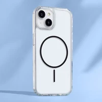 Triecienizturīgs plāns magnētiskais viedtālruņa apvalks iPhone 12 / 12 Pro 6,1" melns