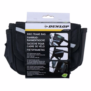 Dunlop velosipēda rāmja soma, melna