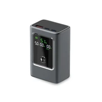 Portatīvais lādētājs SBS 10000mAh PD 35W ar LCD ekrānu - pelēka