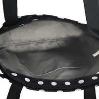 Iepirkumu soma Wonder raksts 2 melna ar punktiem