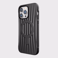 Raptic X-Doria Clutch viedtālruņa apvalks iPhone 14 Pro Max ar Magnētisko melnu aizmugurējo pārklājumu