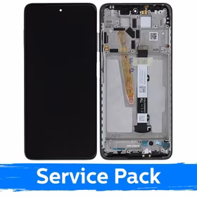 LCD Displejs Saderīgs ar Xiaomi Poco X3 Pro (X3) Ar Frame / Melns / (Service Pack)