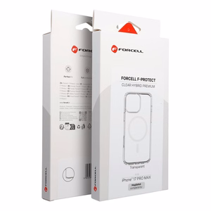 Korpuss iPhone 17 PRO MAX Forcell F-Protect Clear Hybrid Premium saderīgs ar caurspīdīgu korpusu