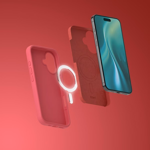 Etteri Silikona Mag maciņš for iPhone 17 raspberry