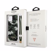 Guess GUHCP12LKSARKA iPhone 12 Pro Max 6.7" zaļš/haki cietais apvalks Camo kolekcija