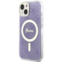 Guess GUHMP14MH4STU iPhone 14 Plus 6.7" violets/violets cietais apvalks 4G Magnētiskais
