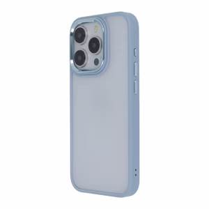Satin Elegant Matt viedtālruņa apvalks iPhone 14 Pro 6,1" zils