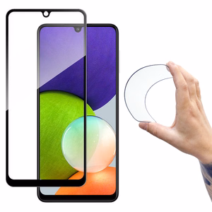 Wozinsky Full Cover Flexi Nano Glass Hybrid защитная плёнка с рамкой для Samsung Galaxy A22 4G чёрный