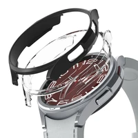 Ringke Slim 2 daļu viedtālruņa apvalks Samsung Galaxy Watch 6 Classic 43mm - melns un caurspīdīgs