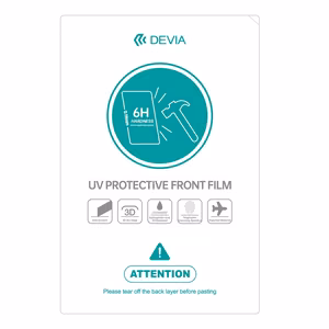 Devia smartphone film set UV 0.19mm 20 pcs 6H for cutting machine for smartphone LCD