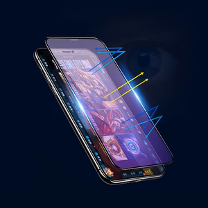 Rūdītais stikls ar pilnu līmi un anti-zilo pārklājumu Iphone XR