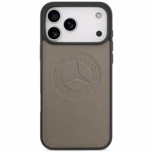 Mercedes Leather Vintage Logo MagSafe Чехол для iPhone 17 Pro Max - бежевый