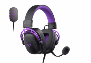 Havit H2002C+U - spēļu austiņas (melnas un violetas)