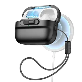 ESR Pulse Halolock viedtālruņa apvalks ar MagSafe Apple AirPods Pro 1/2 - melns