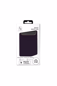 JM ādas MagSafe maciņš modelim iPhone 18 Pro – krāsa: violeta