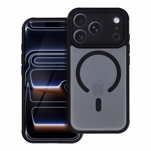 FULL MATTE MAG COVER viedtālruņa apvalks saderīgs ar MagSafe iPhone 17 Pro melna