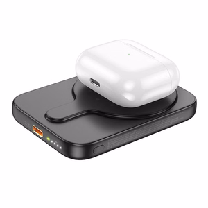 Portatīvais lādētājs saderīgs ar MagSafe Hoco 5000 mAh QC PD 18W J117 melna