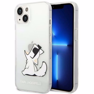 Karl Lagerfeld KLHCP14MCFNRC iPhone 14 Plus 6.7 "cietais apvalks caurspīdīgs/caurspīdīgs Choupette Jautrības