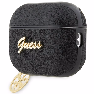 Guess GUAP2GLGSHK AirPods Pro 2 чехол чёрный/чёрный Glitter Flake 4G Charm